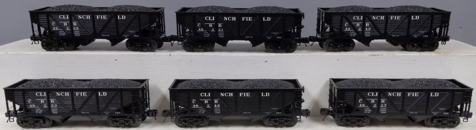 MTH 20-90620 O Clinchfield 34' Composite Hopper Car Set (Set of 6)