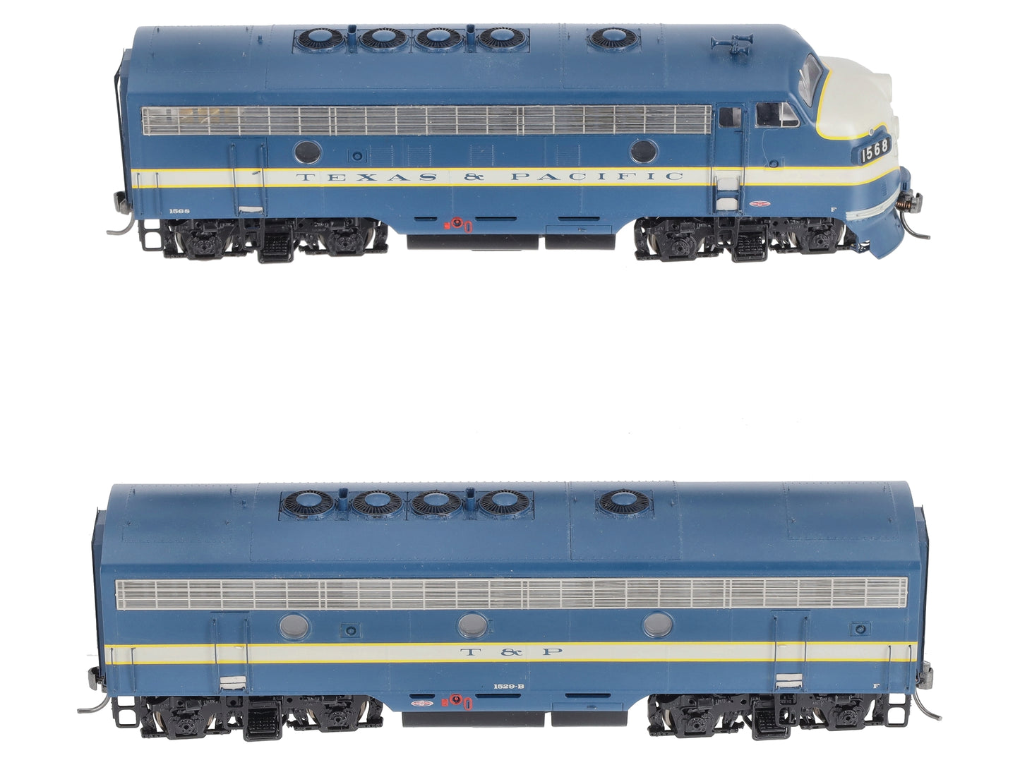 Athearn G1620 HO Texas & Pacific F-7A/F-7B Locomotive Set LN/Box