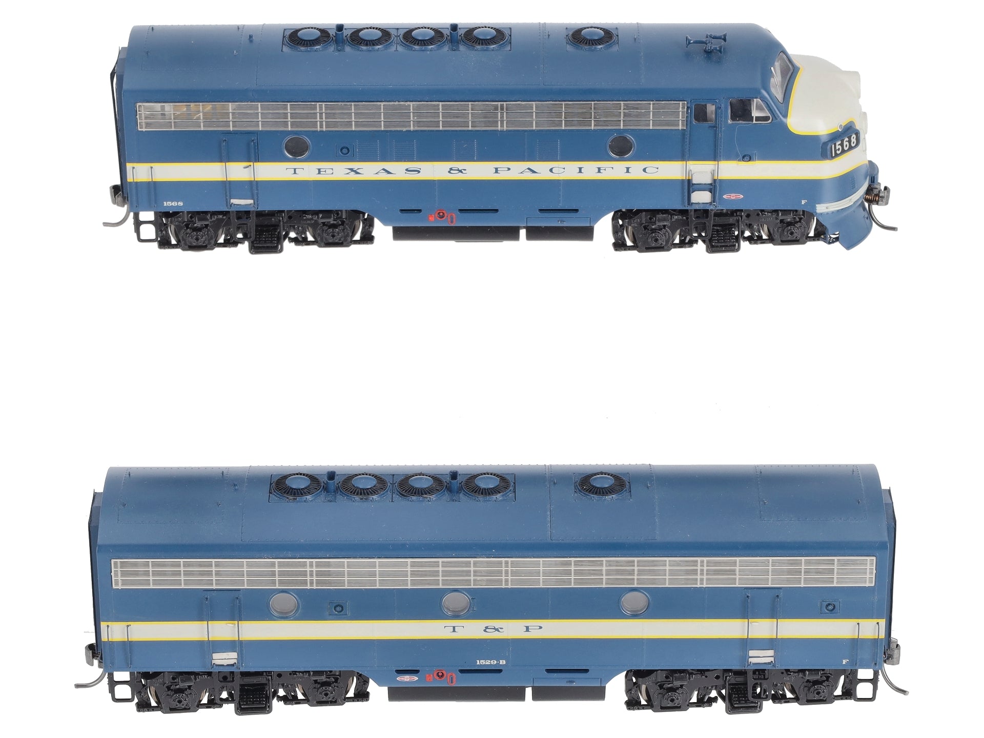 Athearn G1620 HO Texas & Pacific F-7A/F-7B Locomotive Set LN/Box