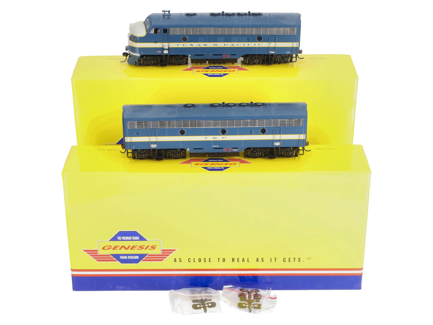 Athearn G1520 HO Texas & Pacific F-7A/F-7B Diesel Locomotive Set LN/Box