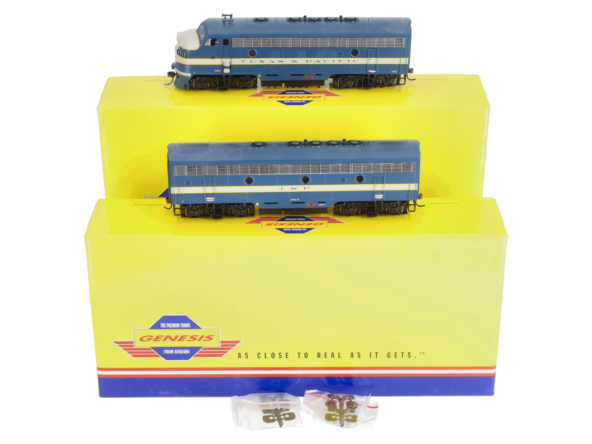 Athearn G1520 HO Texas & Pacific F-7A/F-7B Diesel Locomotive Set LN/Box