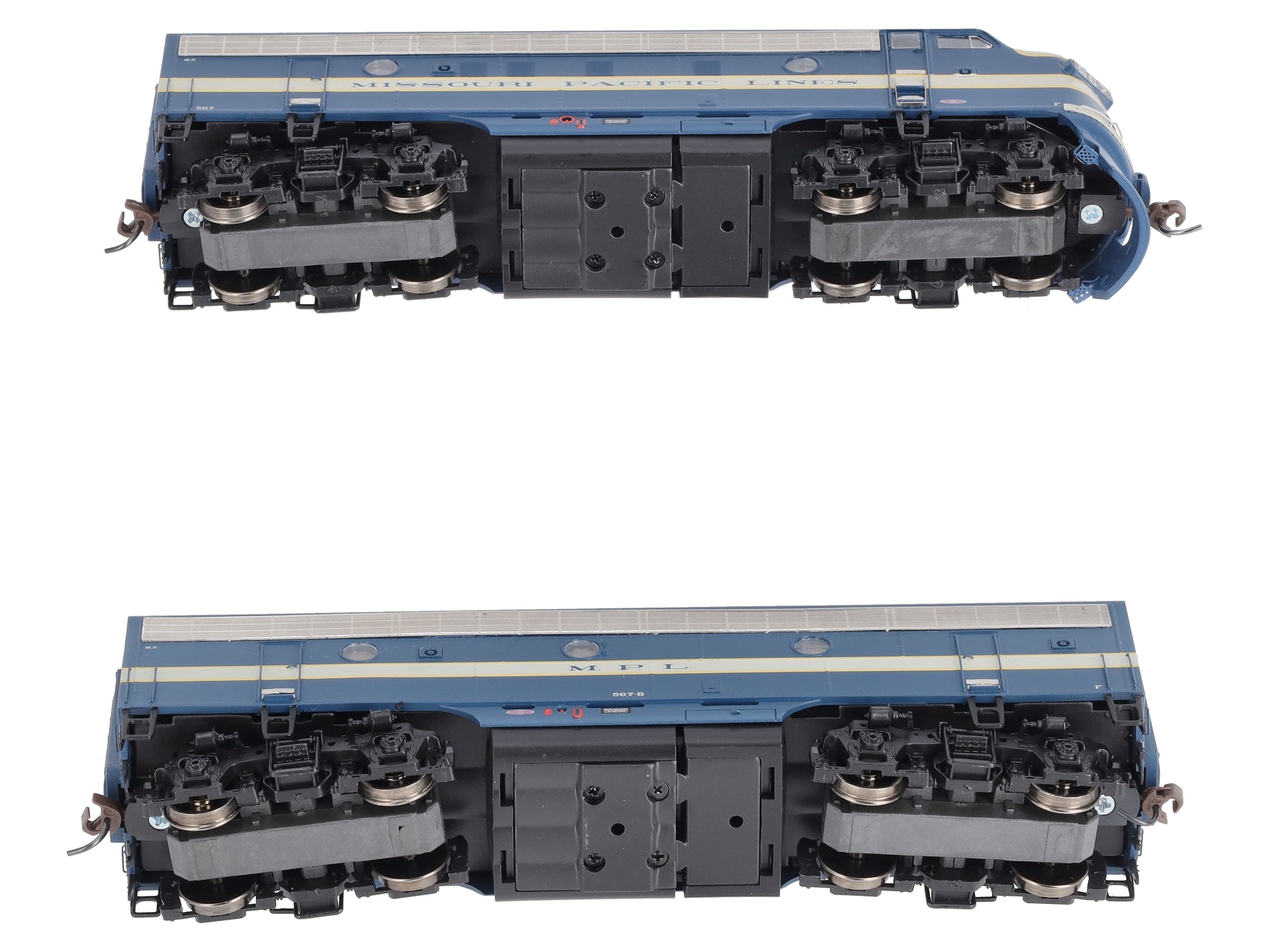 Athearn G2608 HO Scale Missouri Pacific F3A/F3B Diesel Locomotive Set #567/567B LN/Box