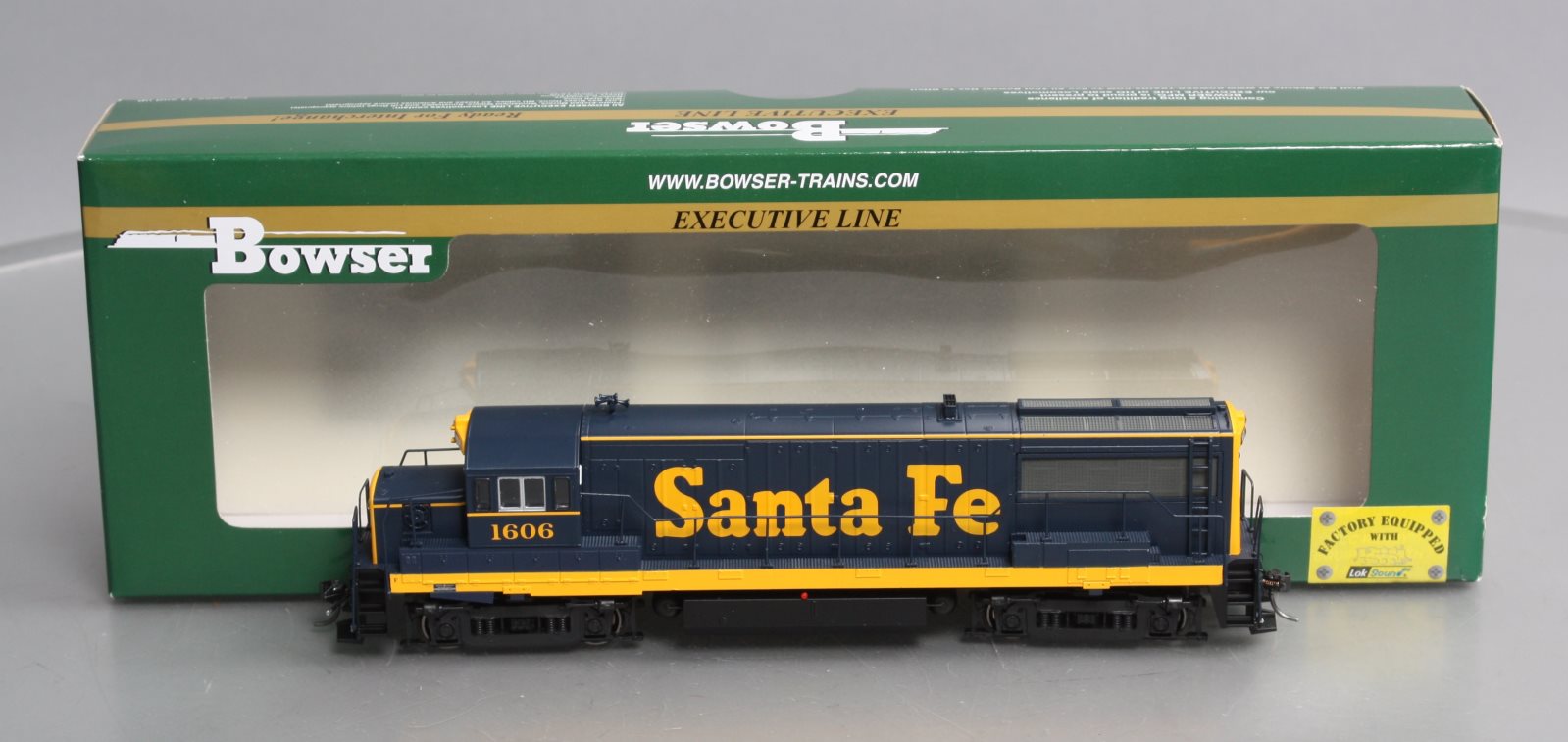 Bowser 23834 HO Santa Fe GE Executive Line U25B with LokSound & DCC #1606