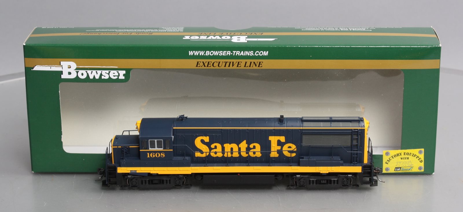Bowser 23835 HO Santa Fe GE U25B with LokSound & DCC Executive Line #1608