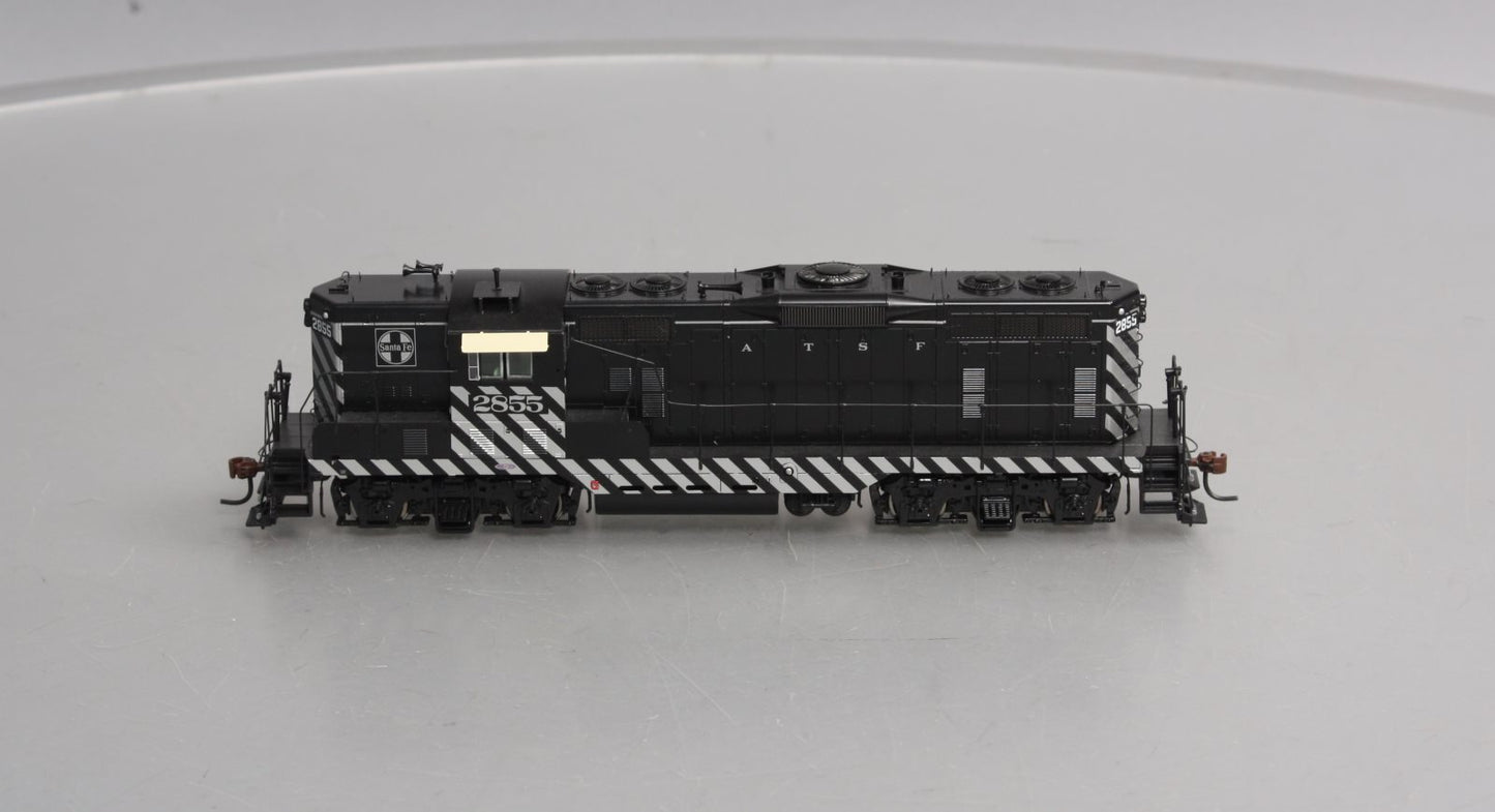 Athearn G62631 HO SF Zebra Stripe GP7 Diesel Locomotive with DCC & Sound #2855