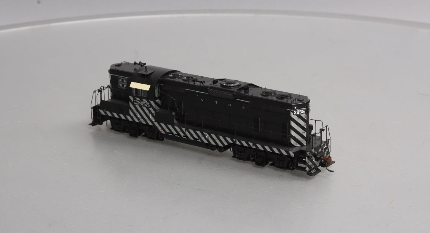Athearn G62631 HO SF Zebra Stripe GP7 Diesel Locomotive with DCC & Sound #2855