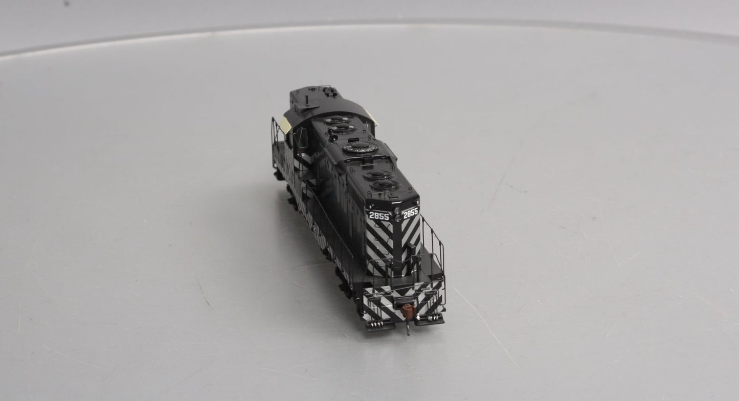 Athearn G62631 HO SF Zebra Stripe GP7 Diesel Locomotive with DCC & Sound #2855