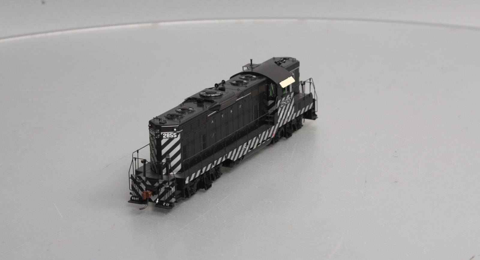 Athearn G62631 HO SF Zebra Stripe GP7 Diesel Locomotive with DCC & Sound #2855