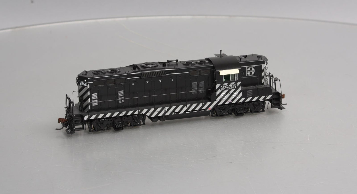 Athearn G62631 HO SF Zebra Stripe GP7 Diesel Locomotive with DCC & Sound #2855