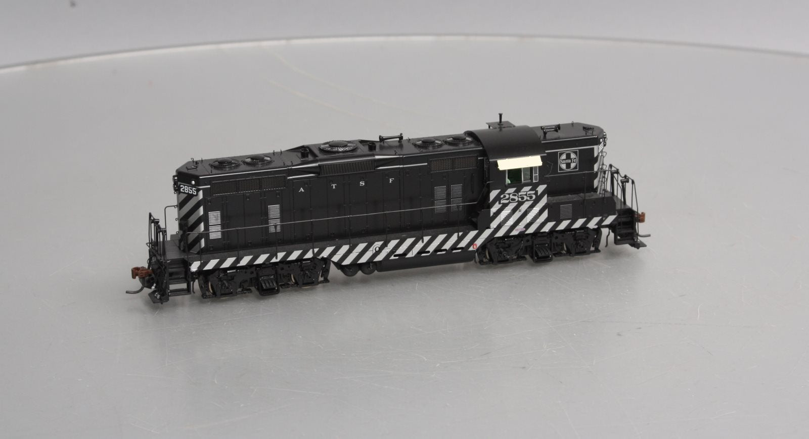 Athearn G62631 HO SF Zebra Stripe GP7 Diesel Locomotive with DCC & Sound #2855