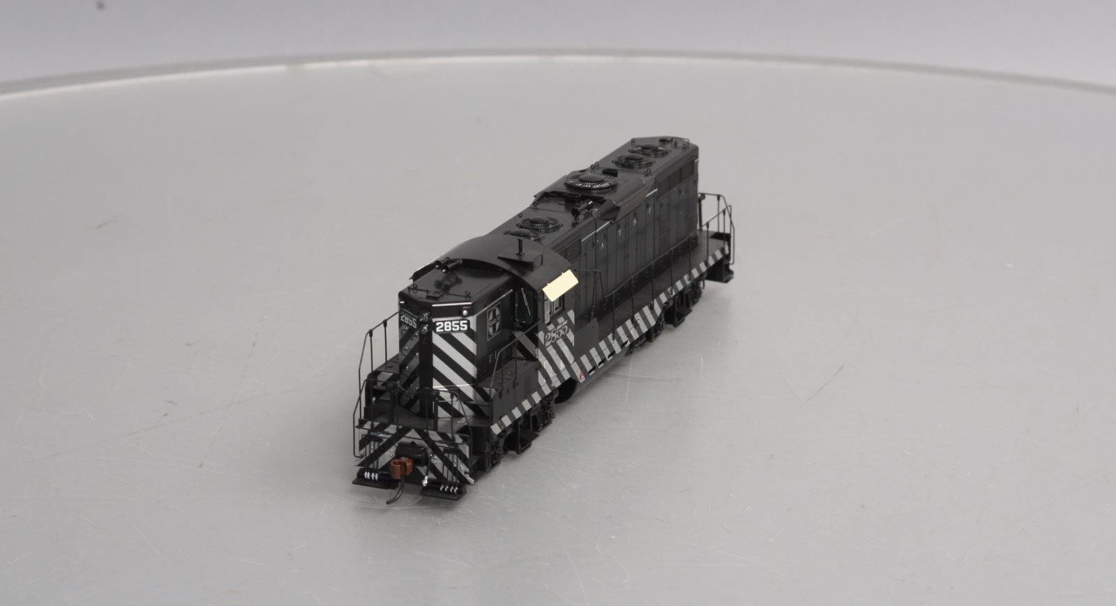 Athearn G62631 HO SF Zebra Stripe GP7 Diesel Locomotive with DCC & Sound #2855