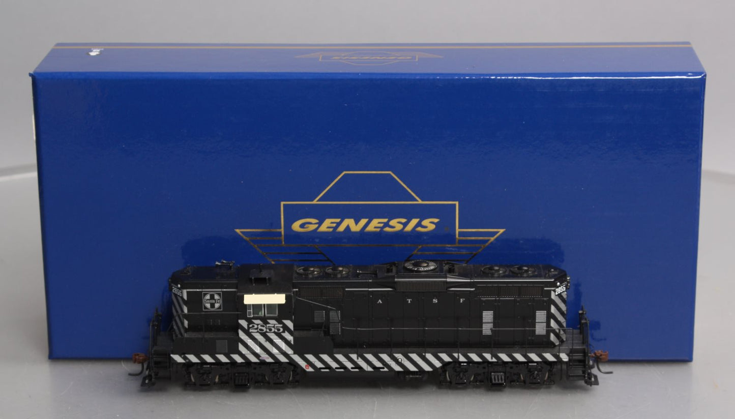 Athearn G62631 HO SF Zebra Stripe GP7 Diesel Locomotive with DCC & Sound #2855