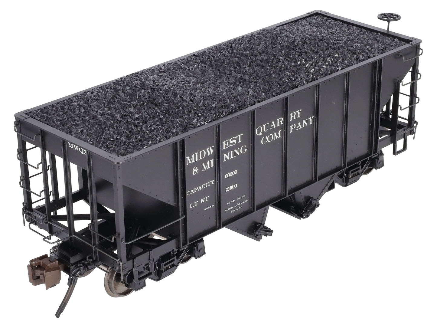 Bachmann 88996 Midwest Quarry & Mining Hopper Car w/ Metal Wheels