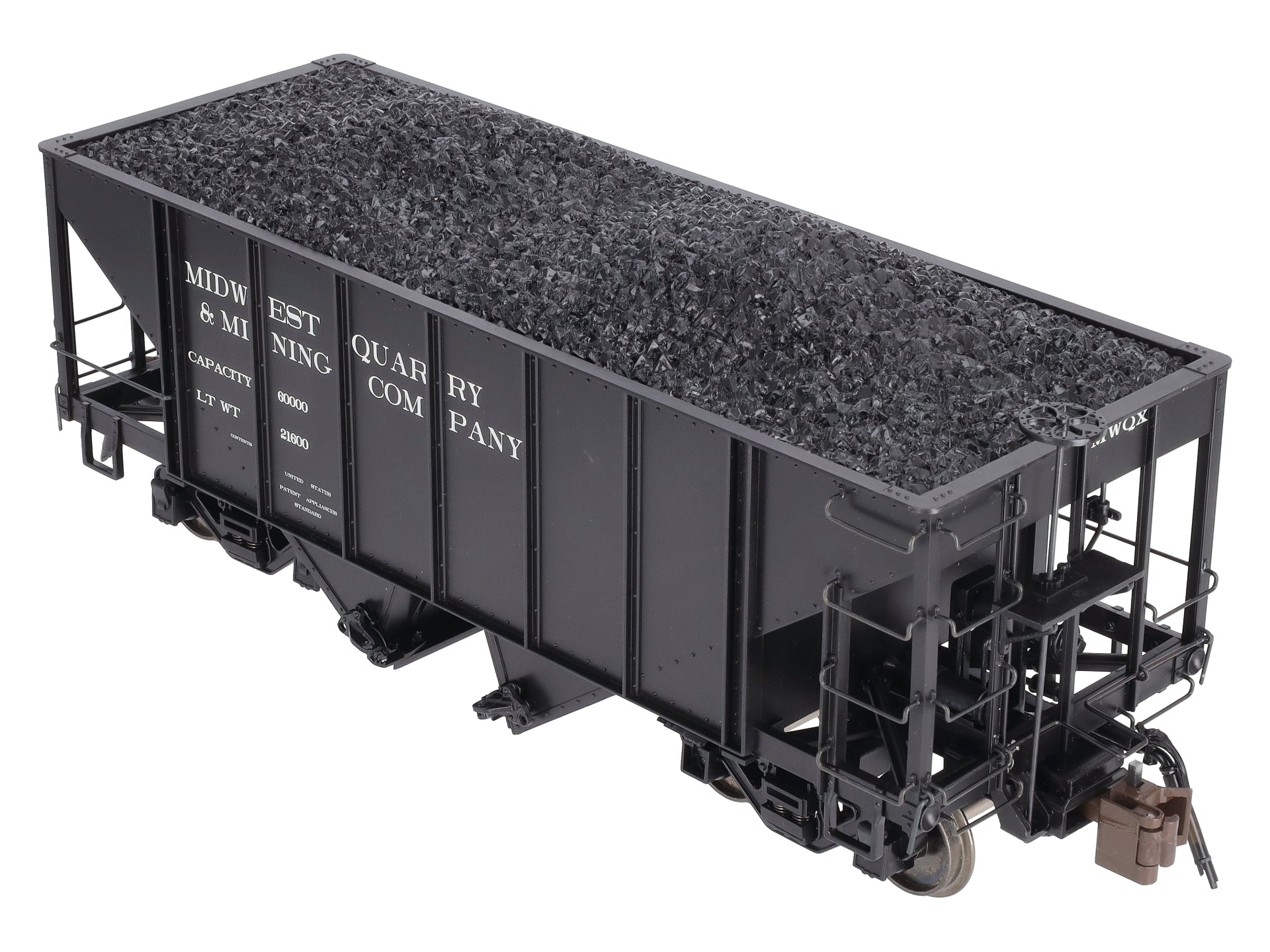 Bachmann 88996 Midwest Quarry & Mining Hopper Car w/ Metal Wheels