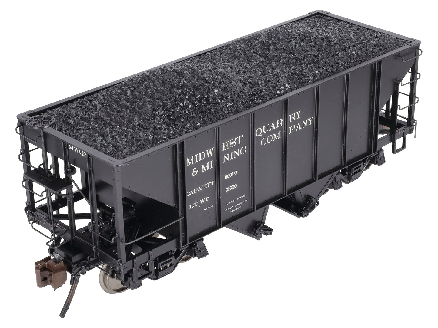 Bachmann 88996 Midwest Quarry & Mining Hopper Car w/ Metal Wheels