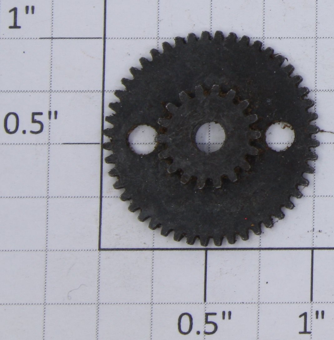 Lionel 1668E-18 Black First Intermediate Gear with Two Holes (T-18, T-48)