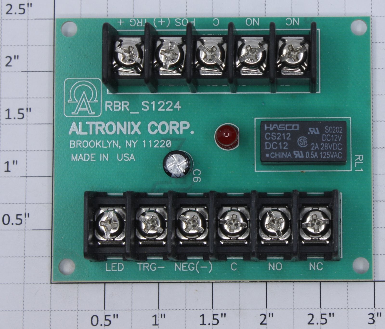 Altronix 93031 RB5 Relay Module Printed Circuit PCB 6-12VDC 5 Amp DPDT ...