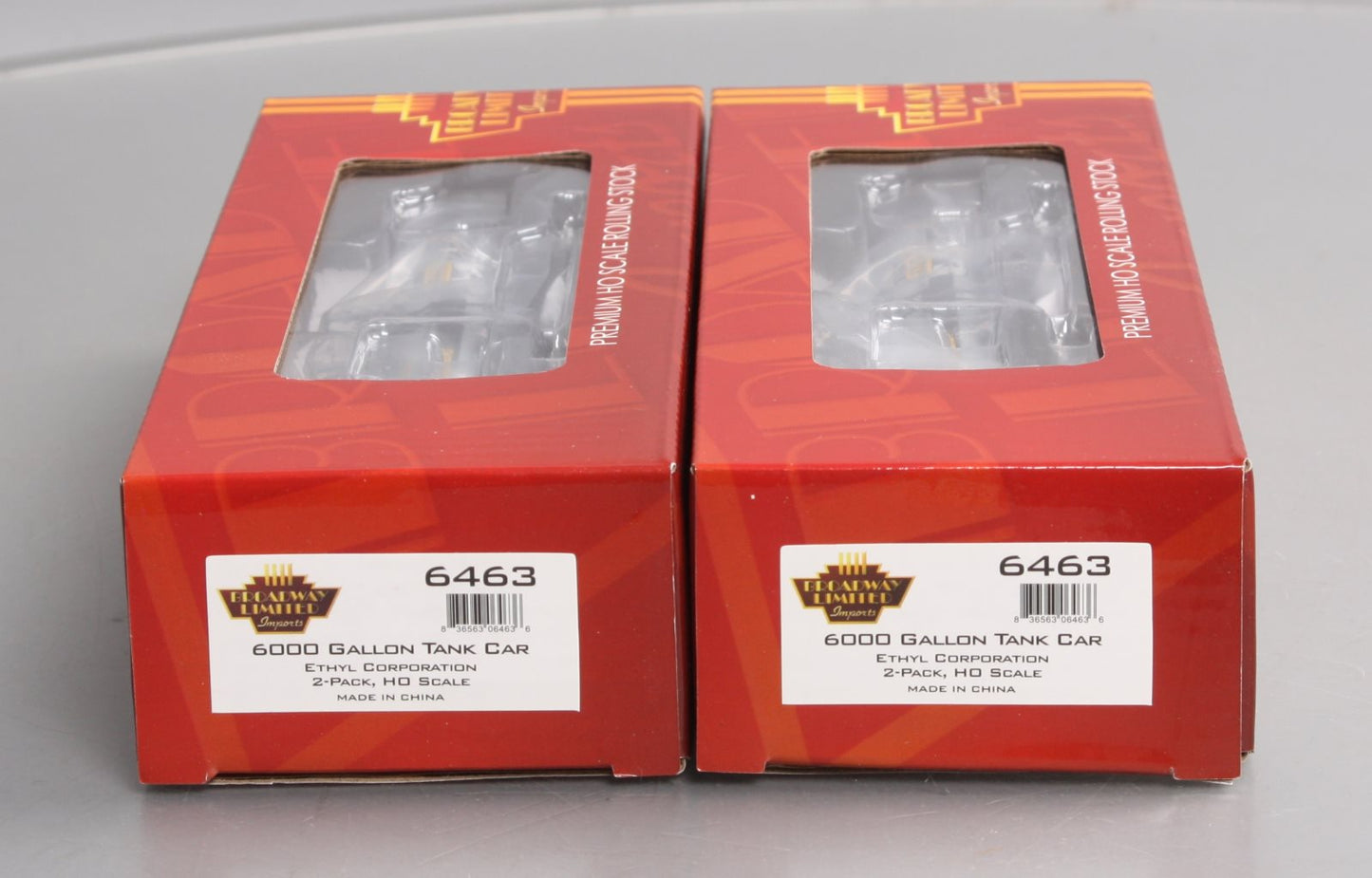 Broadway Limited 6463 HO Ethyl Corporation 6000 Gallon Tank (Set of 2)