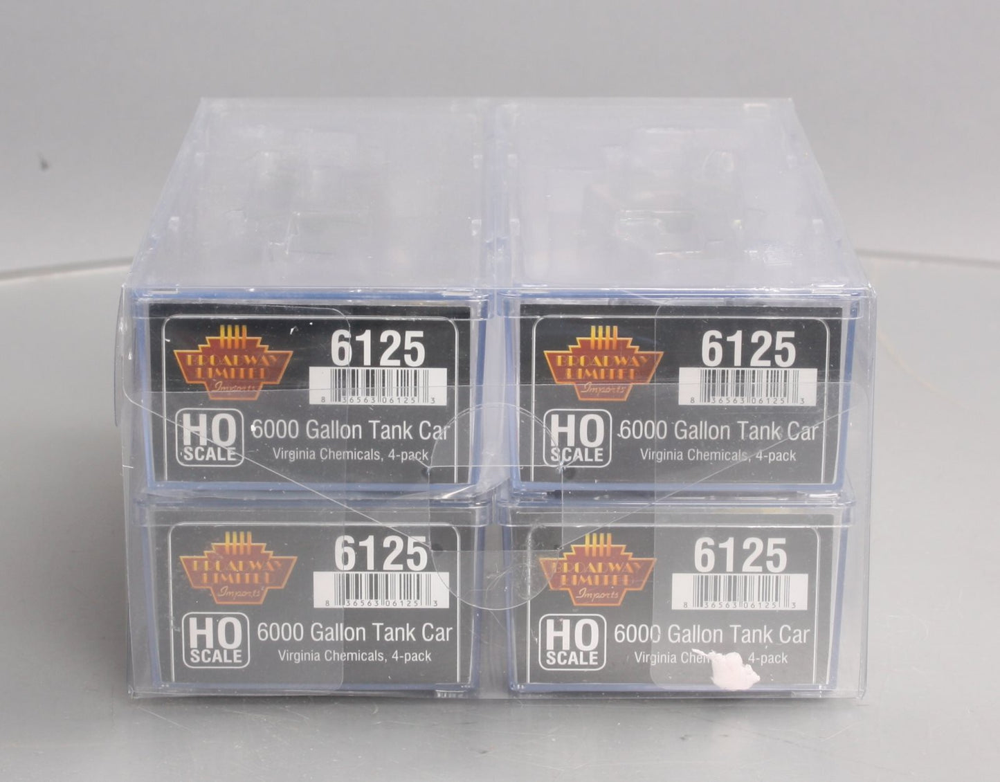 Broadway Limited 6125 HO Virginia Chemicals ACF Type Tank Car (Pack of 4)