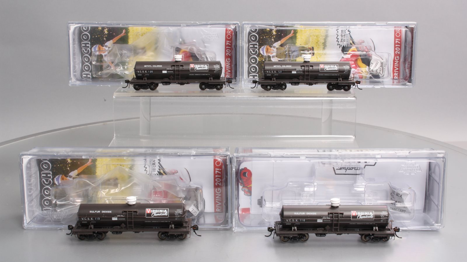 Broadway Limited 6125 HO Virginia Chemicals ACF Type Tank Car (Pack of 4)