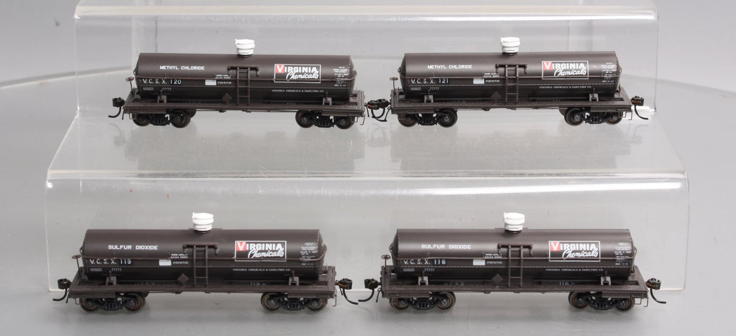 Broadway Limited 6125 HO Virginia Chemicals ACF Type Tank Car (Pack of 4)