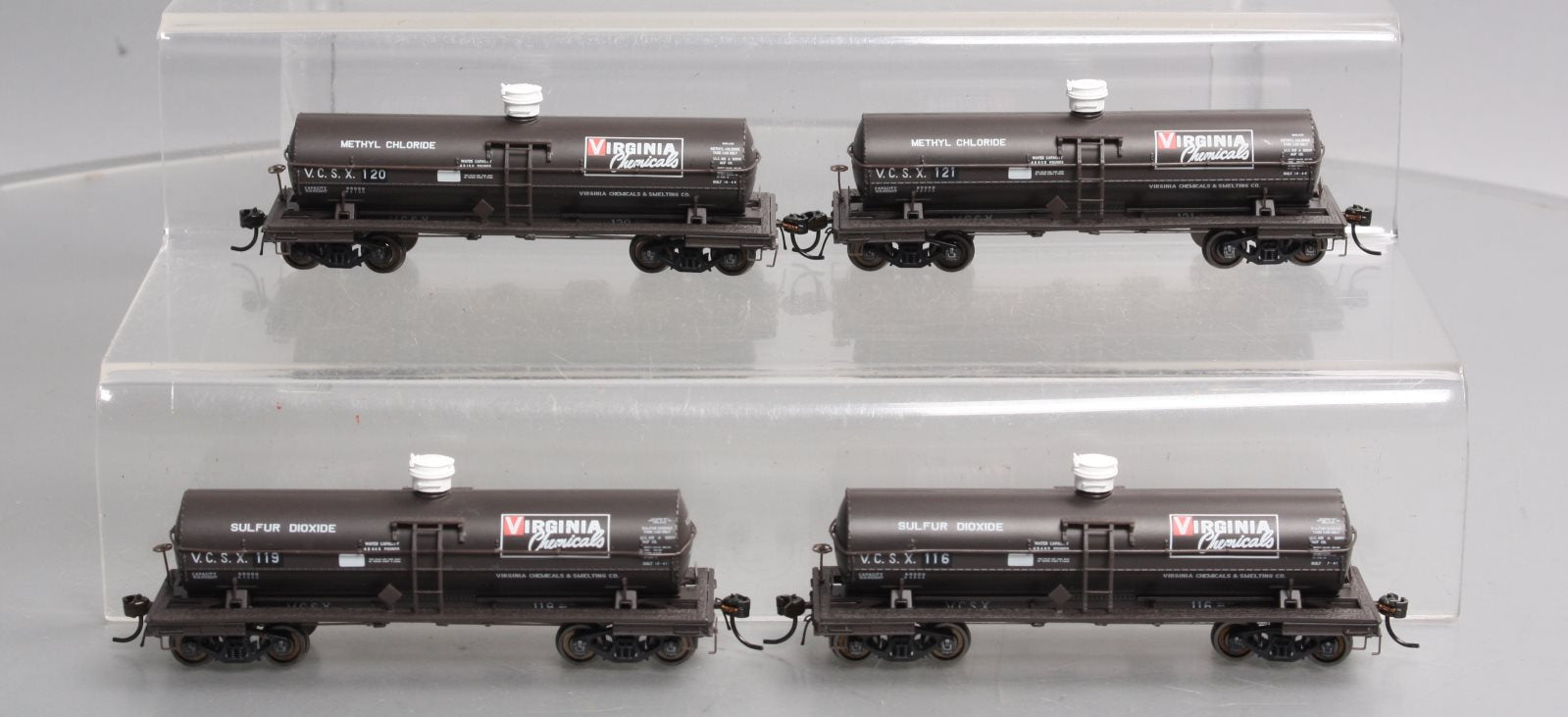 Broadway Limited 6125 HO Virginia Chemicals ACF Type Tank Car (Pack of 4)