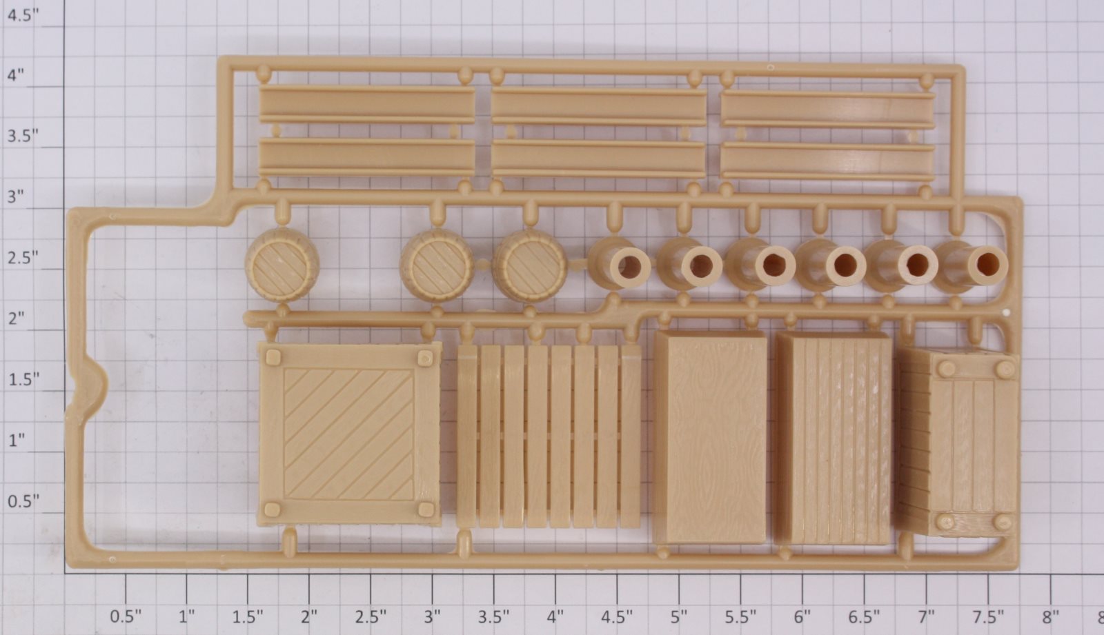 Lionel 30077-35 Beige Animated Gondola Crate Load