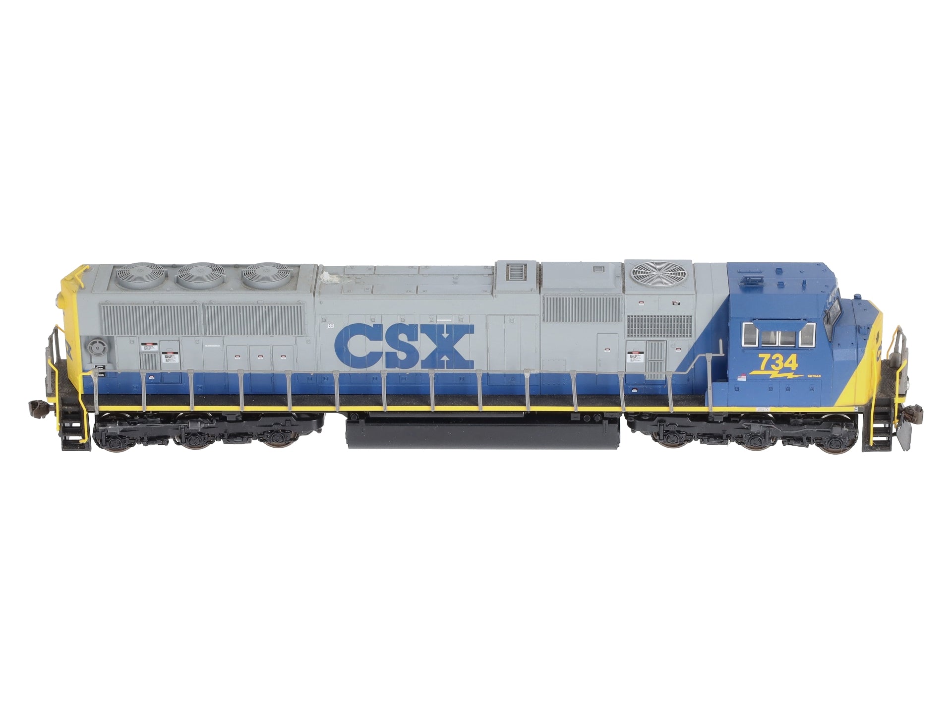 Kato 37-6408 HO Scale CSX SD70MAC Diesel W/Cab Headlight #734 – Trainz