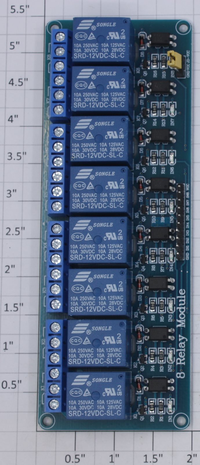 Sain Smart 101-70-102 4-Channel Relay Module PCB Circuit Board