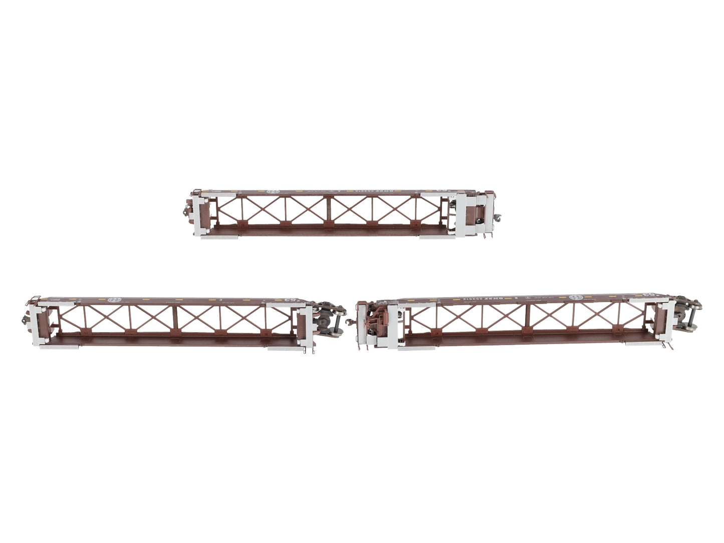 Kato 30-9011 HO Scale BNSF Maxi IV Well Car Set #253512