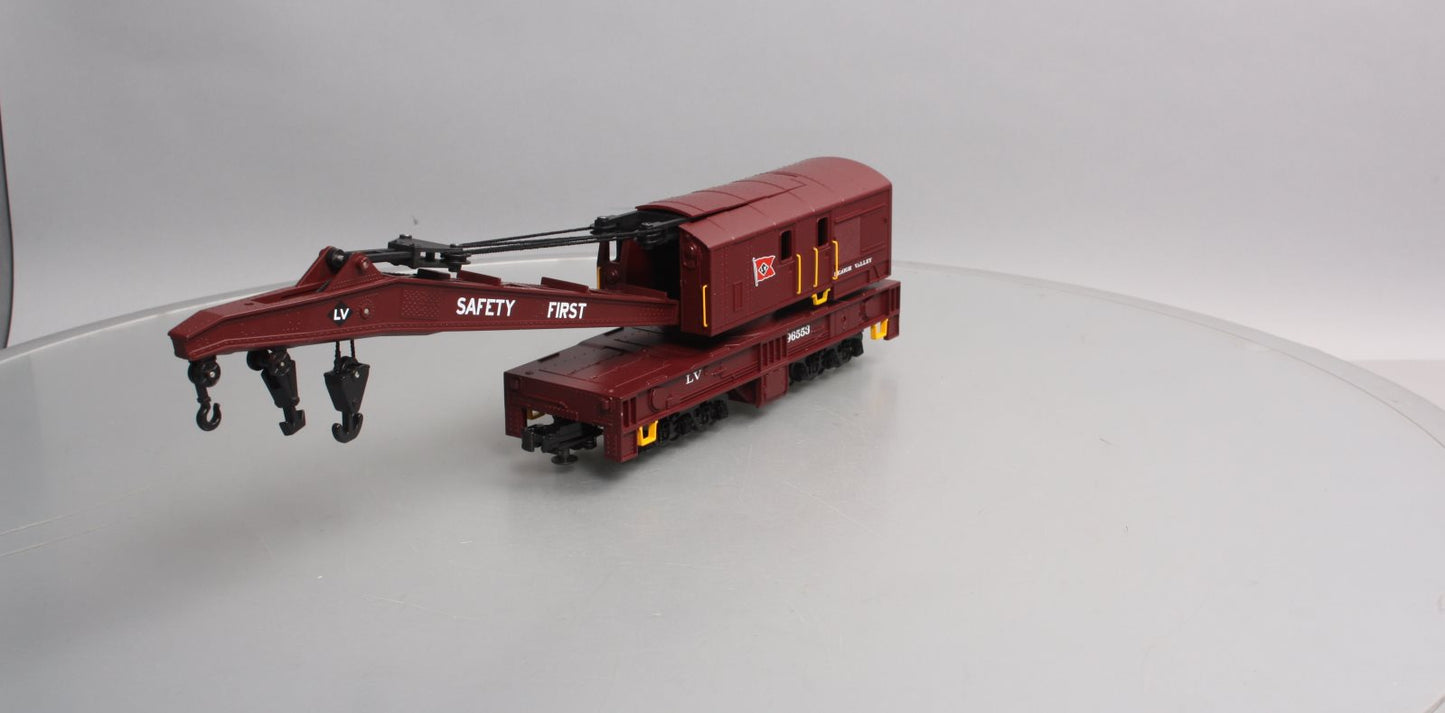 MTH 20-98221 O Gauge Lehigh Valley Crane Car #96553 NIB