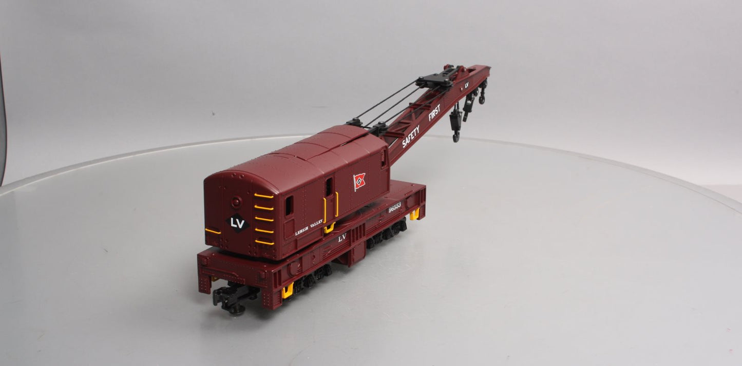 MTH 20-98221 O Gauge Lehigh Valley Crane Car #96553 NIB