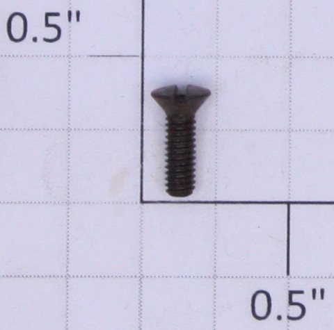 Lionel #4-48 x 3/8" Black Flat Head Slotted Screw