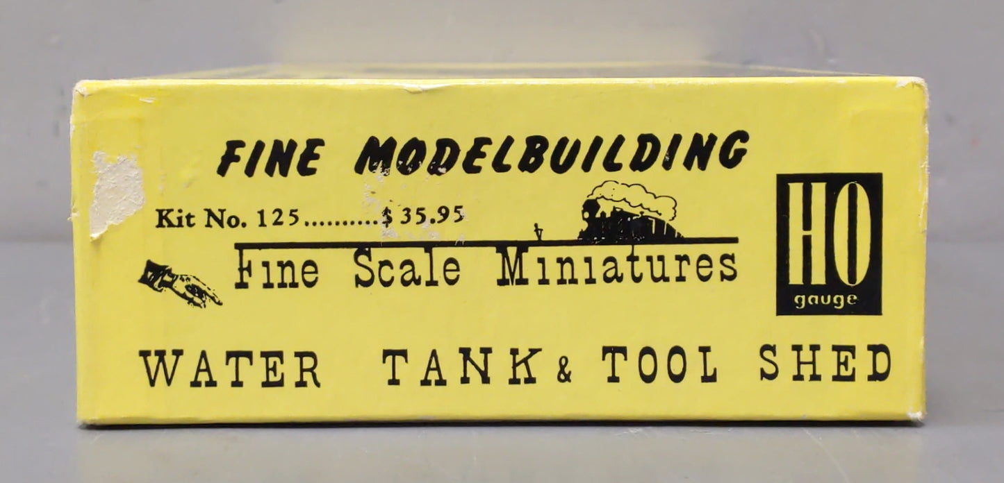 Fine Scale Miniatures 125 HO Scale Water Tank and Tool Shed Building Kit