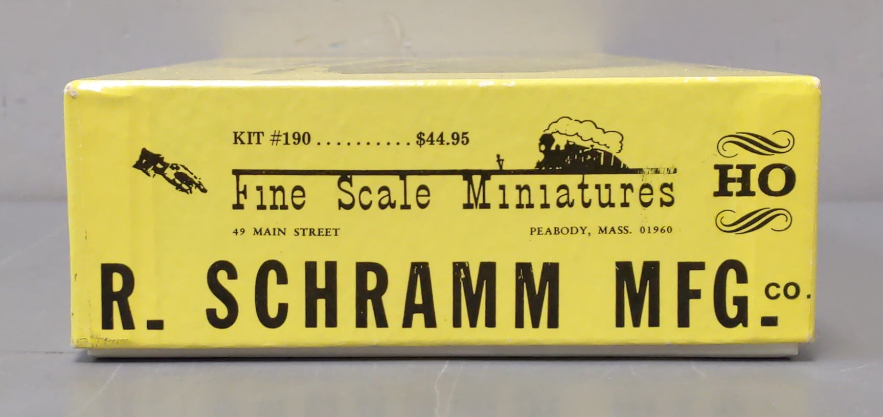 Fine Scale Miniatures 190 HO Scale R. Schramm Mfg. Co. Laser-Cut Building Kit NIB