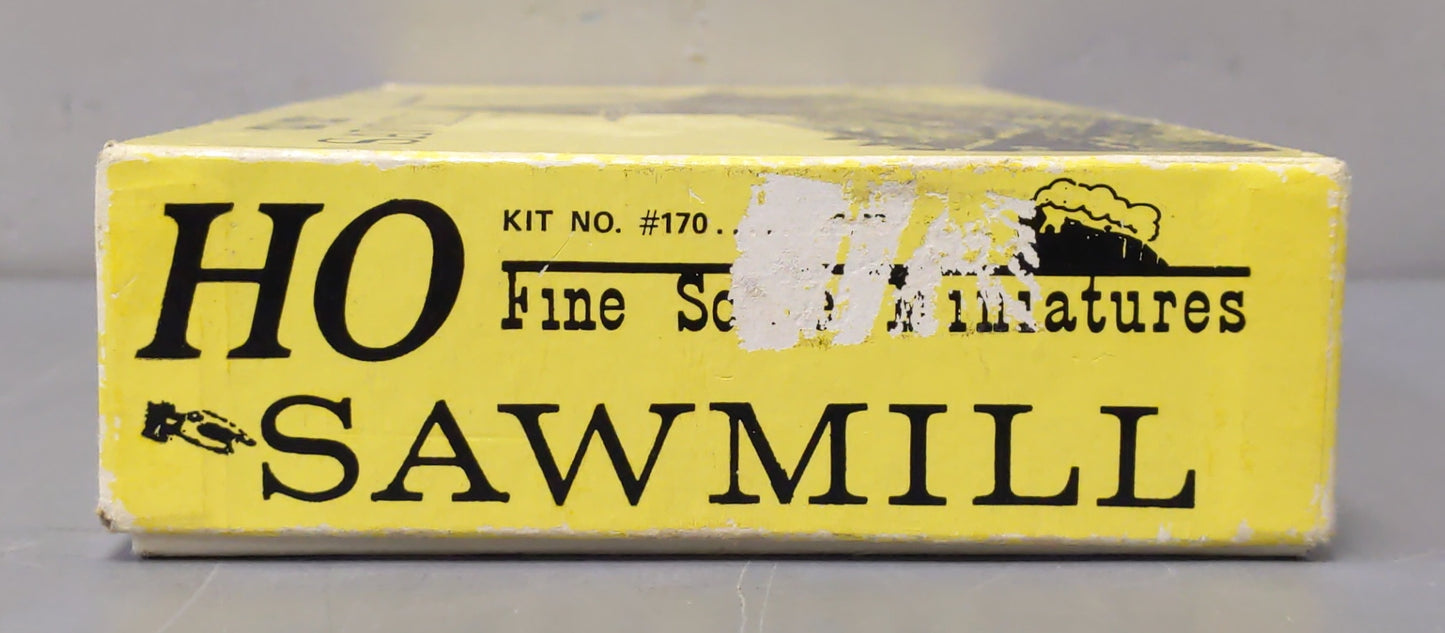Fine Scale Miniatures 170 HO Scale "Old Time" Sawmill Laser-Cut Building Kit