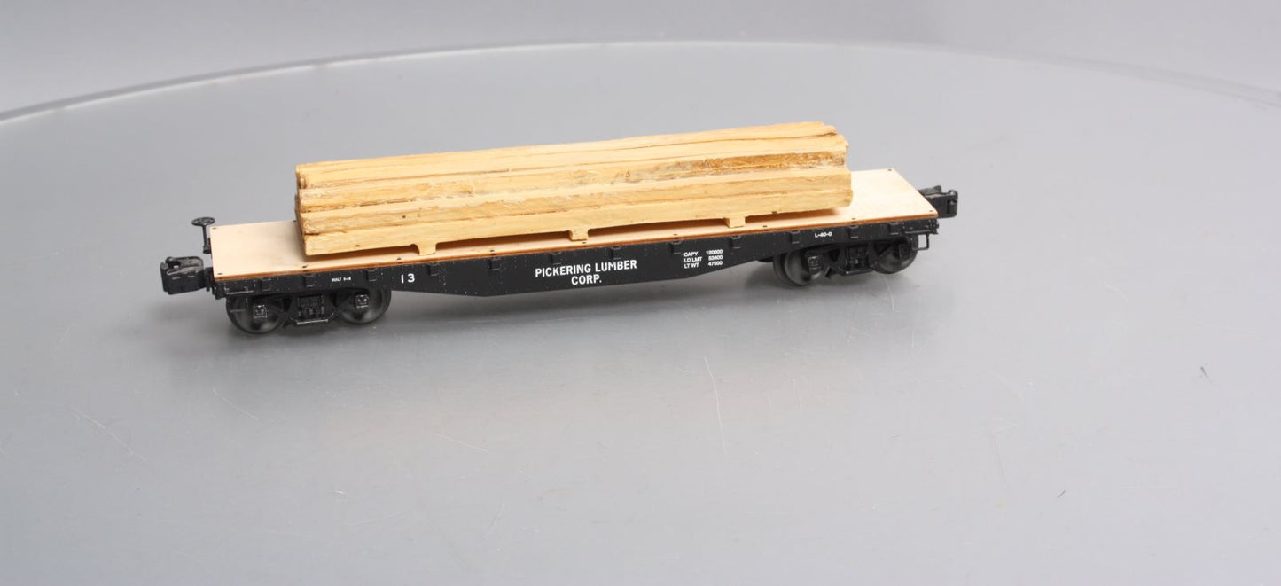 Lionel 6-82853 O Pickering Lumber 40' Flatcar with Lumber Load