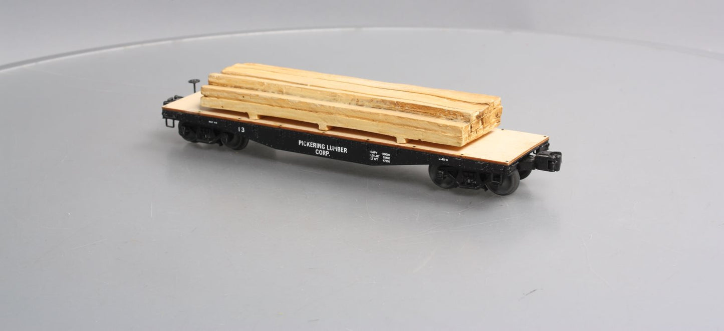 Lionel 6-82853 O Pickering Lumber 40' Flatcar with Lumber Load