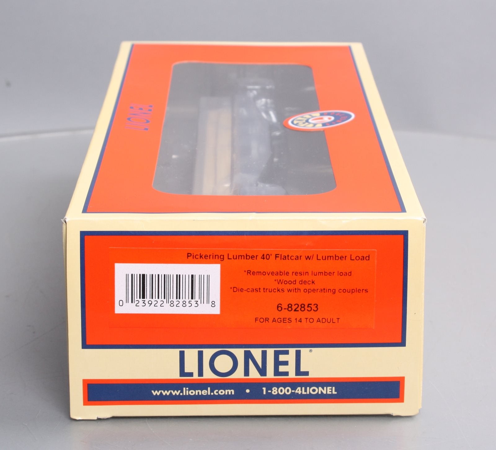 Lionel 6-82853 O Pickering Lumber 40' Flatcar with Lumber Load
