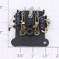 Lionel 58-21 Brush Plate Assembly with Capacitors and Shunted Brushes