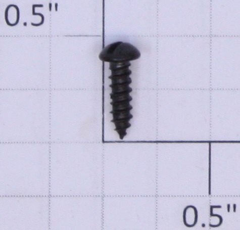 Lionel #4 x 3/8" Black Round Head Slotted 027 Self Tapping Track Screw