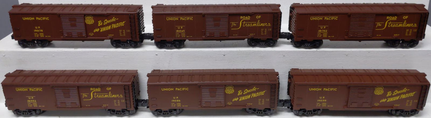 K-Line K641-2115A O Union Pacific Boxcar 6-Pack LN/Box