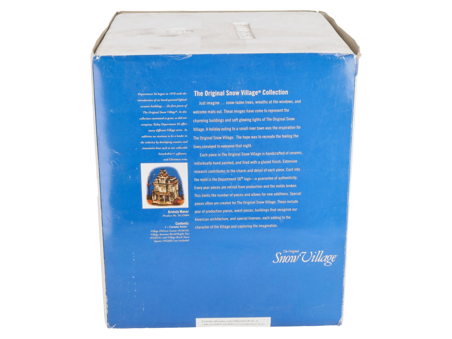 Dept 56 56.55004 "The Snow Village" Grimsly Manor & Mausoleum VG/Box