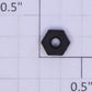 Lionel #6-32 Black Plastic Hex Nut