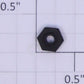 Lionel #6-32 Black Plastic Hex Nut