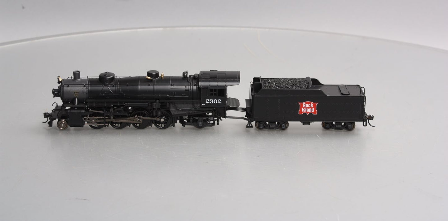 Broadway Limited 5573 HO Rock Island 2-8-2 Lt Mikado #2302 with Sound & DCC