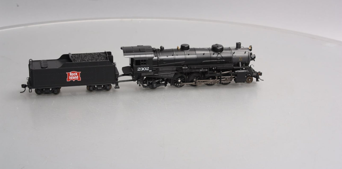 Broadway Limited 5573 HO Rock Island 2-8-2 Lt Mikado #2302 with Sound & DCC