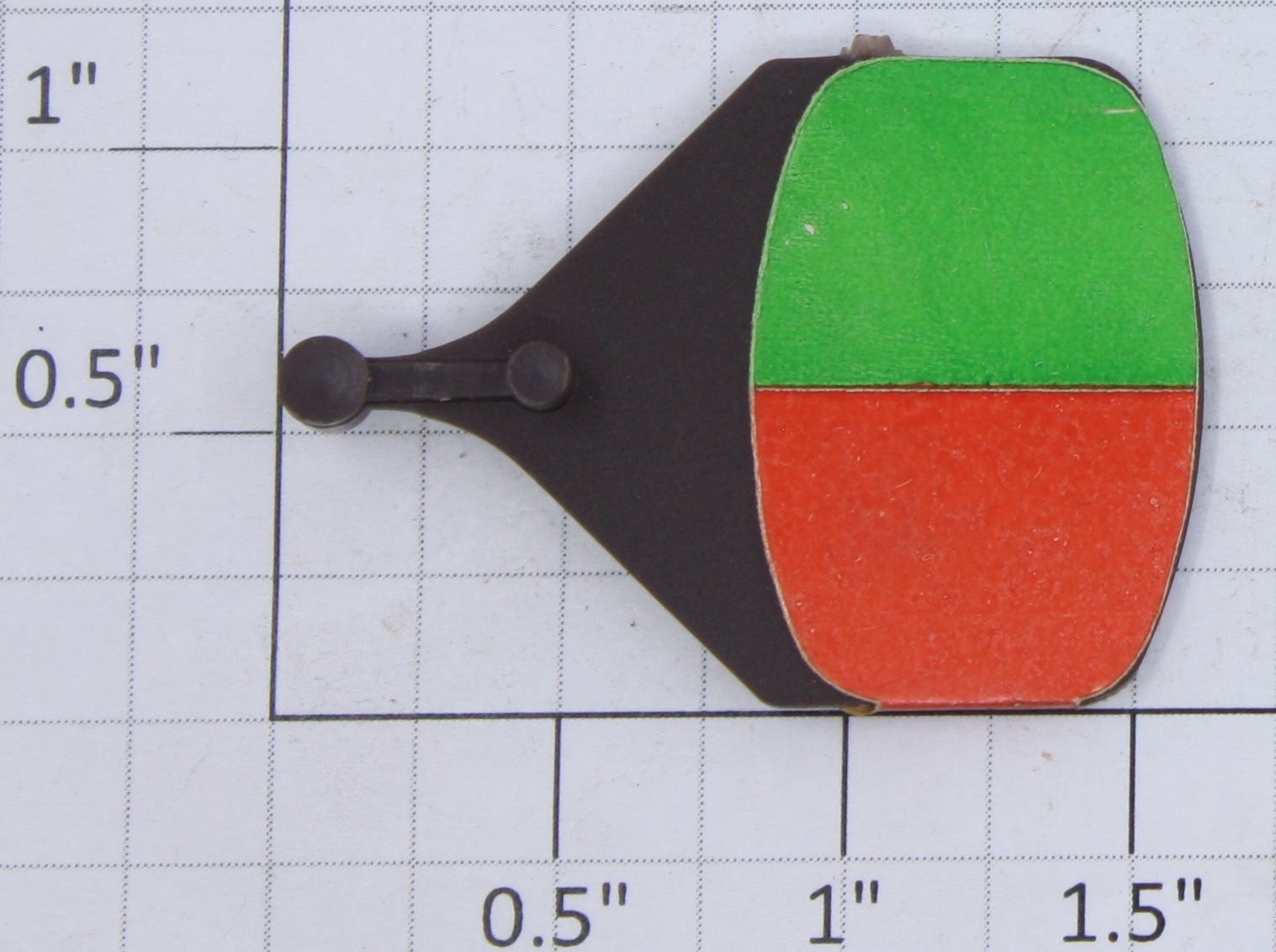 Lionel 5122-56 O27 Gauge Brown Track Turnout Switch Red/Green Position Flag