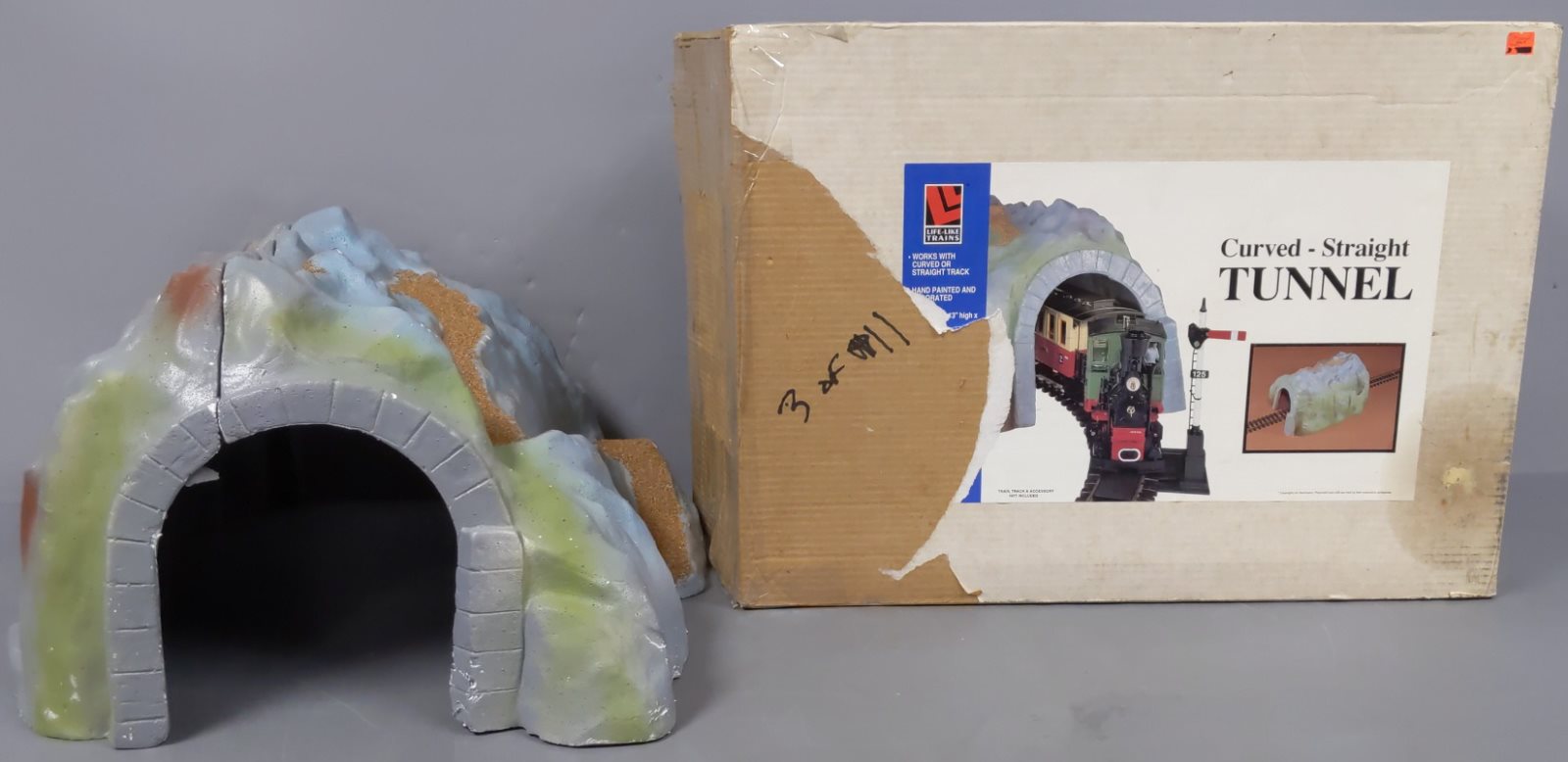 Life Like 1930 G Scale Curved Straight Tunnel EX Box Trainz