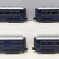 MTH 30-6262 O Wabash RailKing O-27 Madison Passenger Car Set (Set of 4) NIB